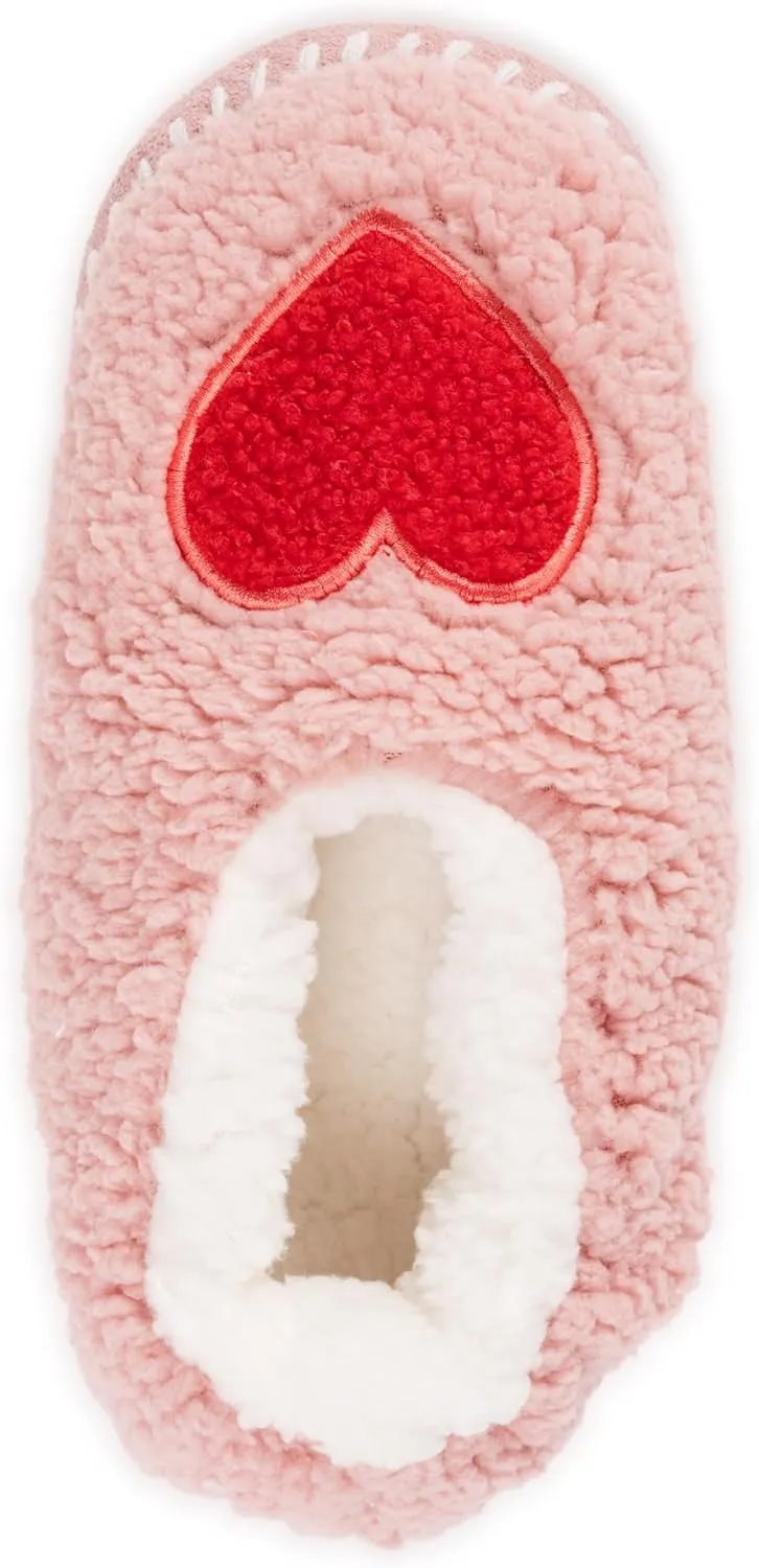MUK LUKS Women's Sherpa Ballerina Slipper with Applique