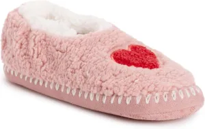 MUK LUKS Women's Sherpa Ballerina Slipper with Applique