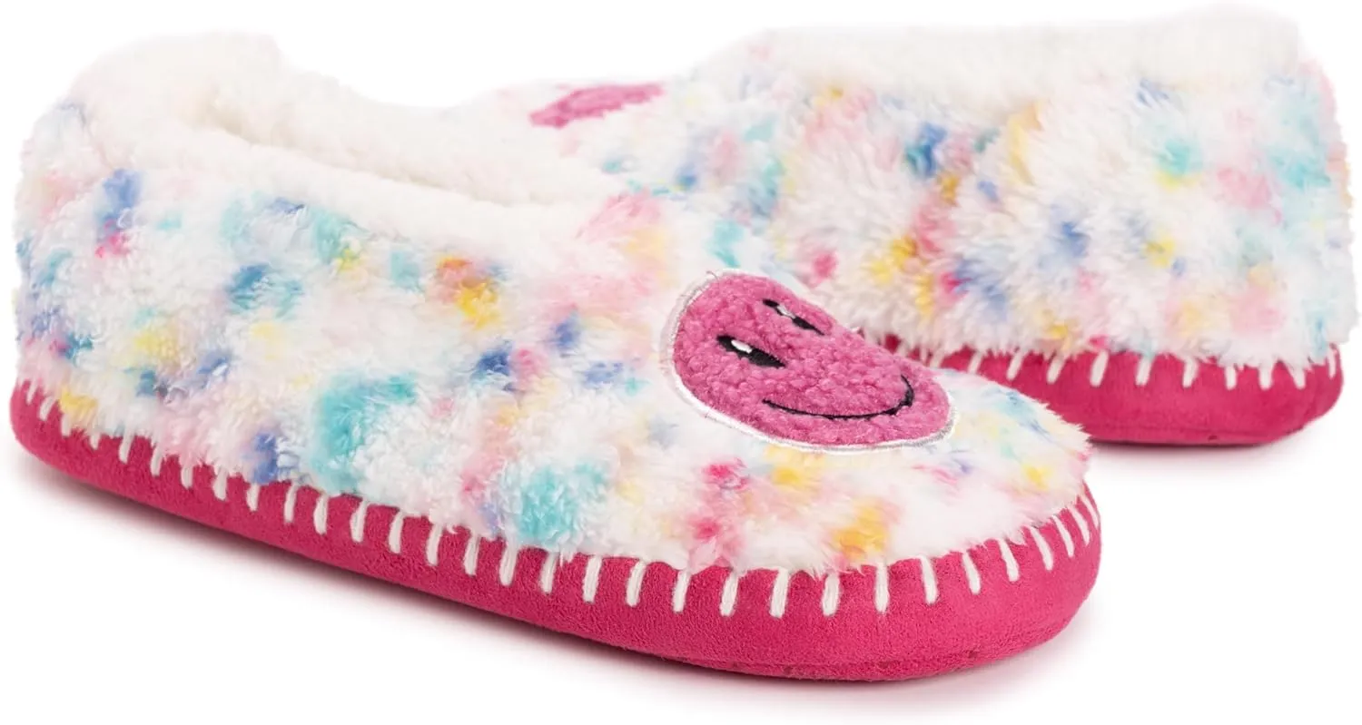 MUK LUKS Women's Sherpa Ballerina Slipper with Applique