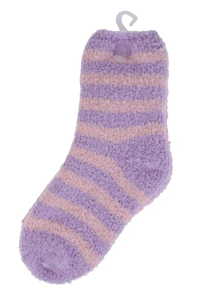 Multi Smileys 3pk Cozy Slipper Socks