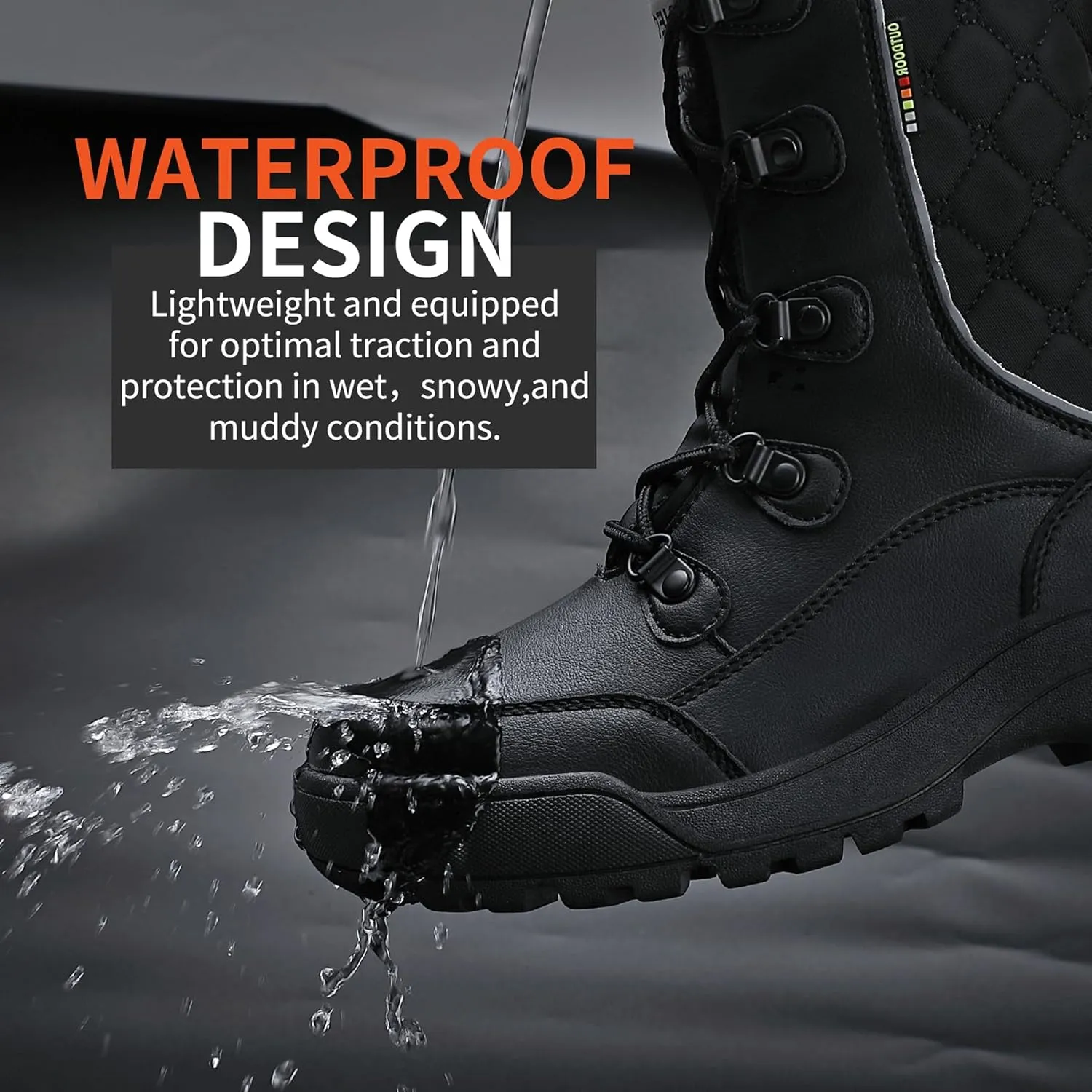 NEOTO Womens Snow Boots Waterproof Winter Booties Warm Lightweight Comfort