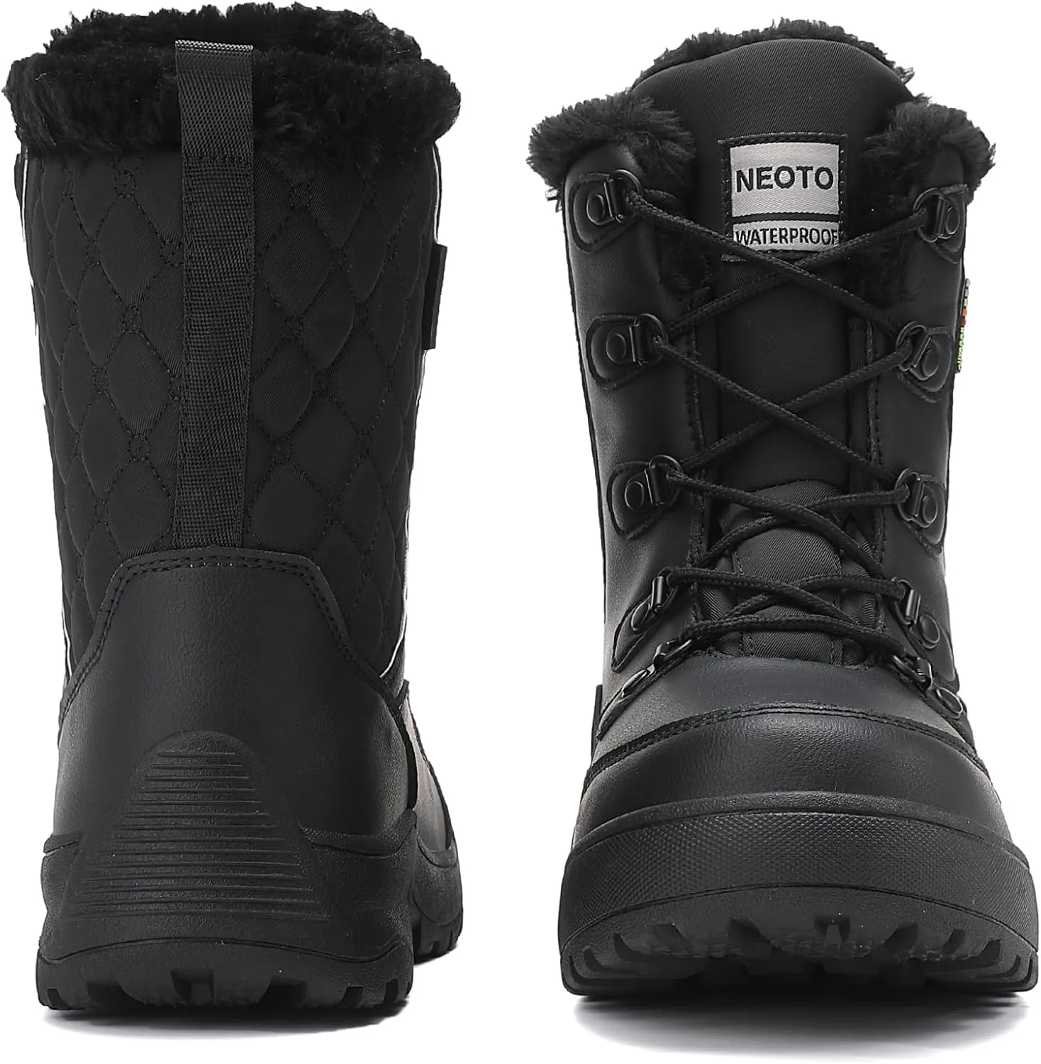 NEOTO Womens Snow Boots Waterproof Winter Booties Warm Lightweight Comfort