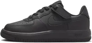 Nike Force 1 Low EasyOn Little Kids' Shoes (FN0237-001, Black/Black/Black) Size 1.5
