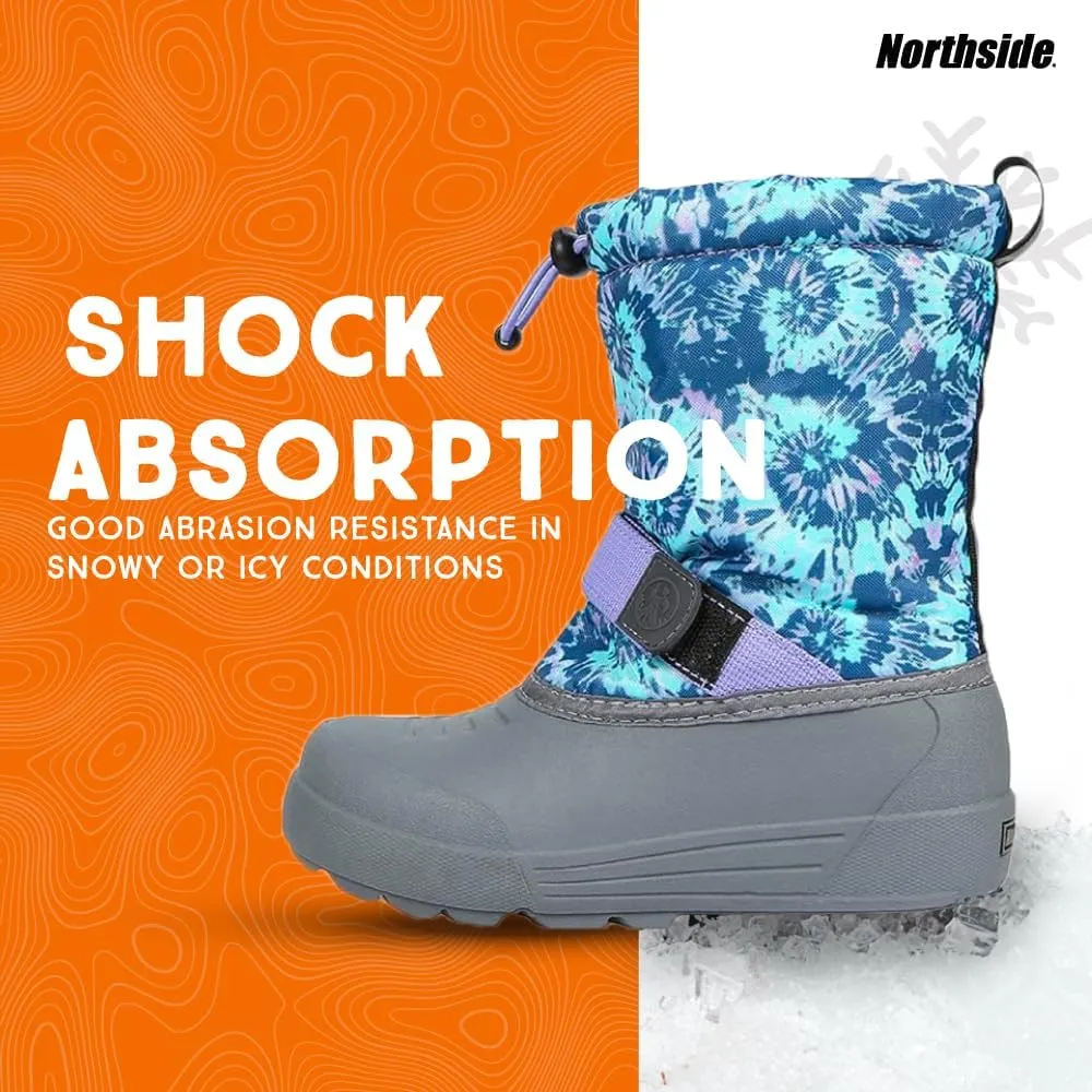 Northside Frosty Insulated Winter Snow Boots for Girls and Boys with Rugged, Water Resistant Nylon Upper, Quick-Drying Lining, Removable EVA Insole, and Durable TPR Outsole