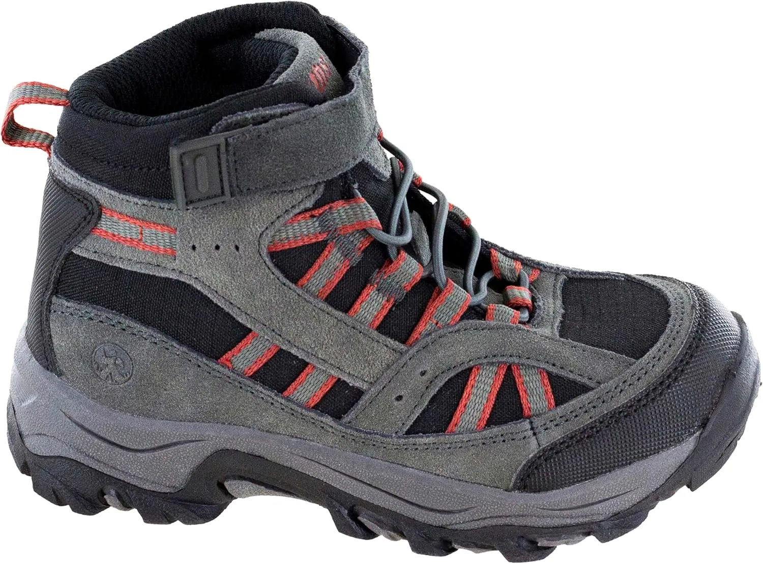 Northside Unisex-Child Rampart Mid Hiking Boots - Lightweight Performance | Suede/Ripstop Nylon Moisture-Wicking Quick Lace-Up Durable TPR Outsole | Kids Hiking Adventure Essential