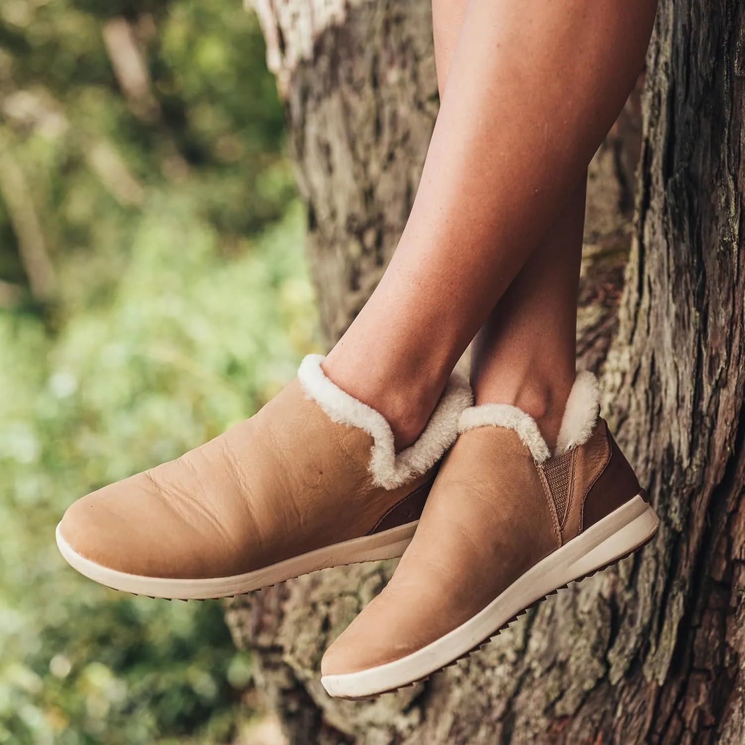 OLUKAI Malua Hulu Women's Boot, Soft & Comfortable Waterproof Nubuck Leather, Full-Grain Leather Heel with Elastic Panels, Slip-On Design