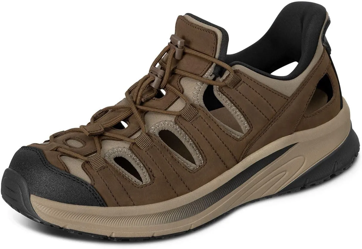 Orthofeet Men's Orthopedic Saturn Hands-Free Slip-On Sandals