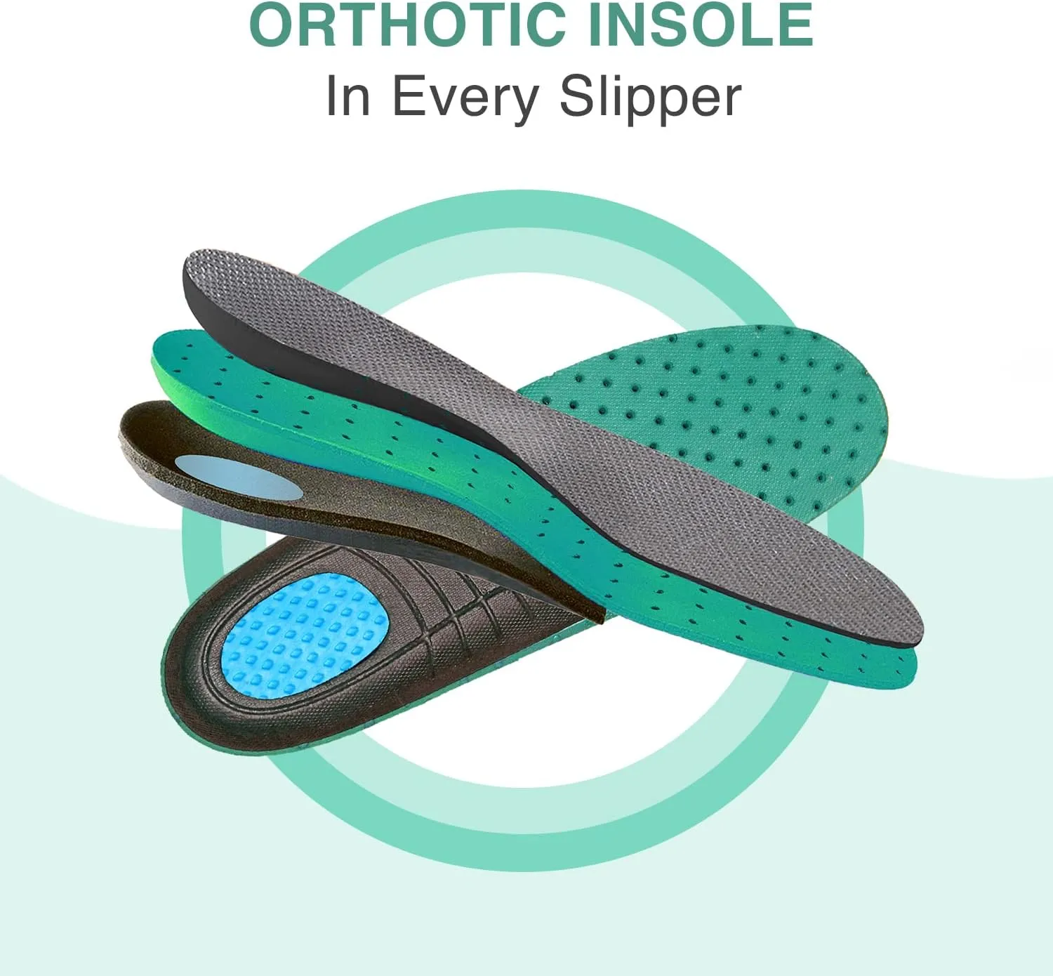 Orthofeet Women's Orthopedic Stretch Knit Louise Slippers