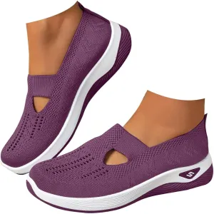 Orthopedic Shoes for Women Walking Shoes 2024 New Breathable Soft Orthopedic Slip-On Indoor Outdoor Casual Shoes