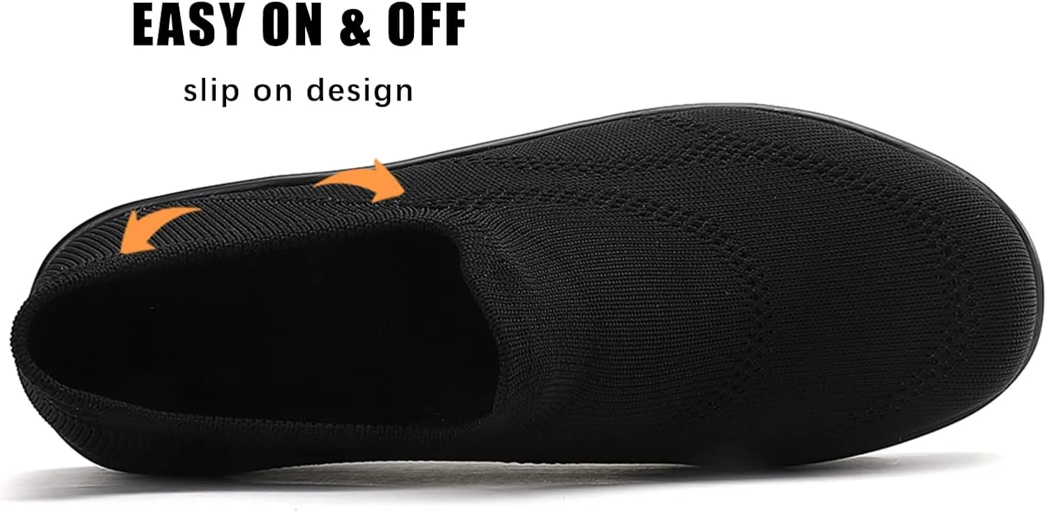 Oude Slip On Sneakers Women Comfortable | Womens Orthopedic Slip On Shoes Traveling | 2 Inch Rocker Bottom