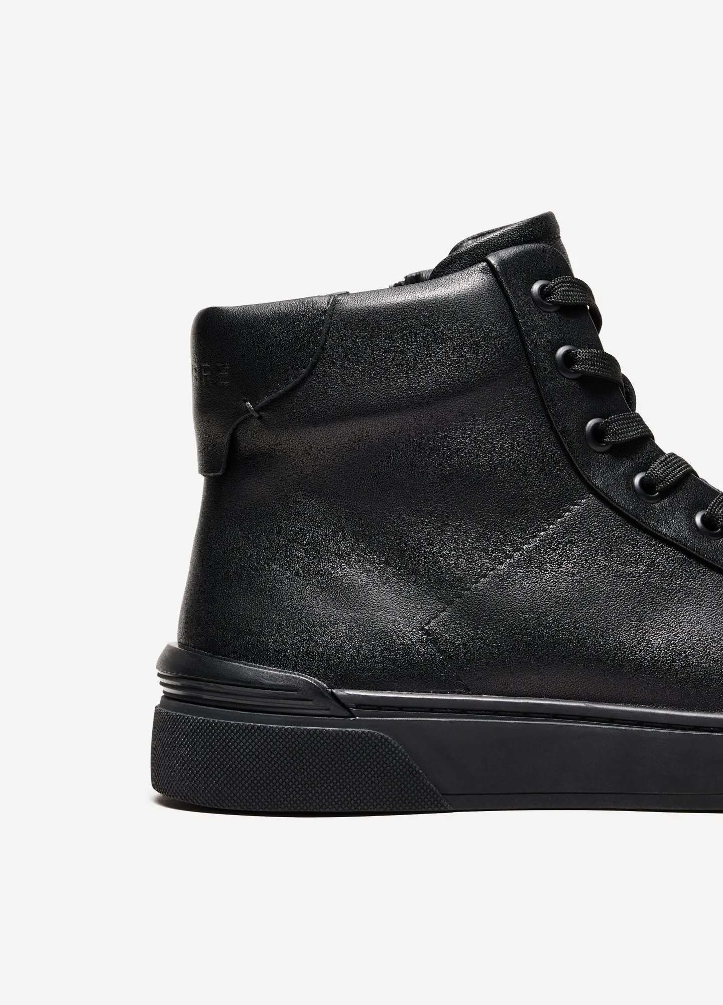 Owen Leather High-Top Black