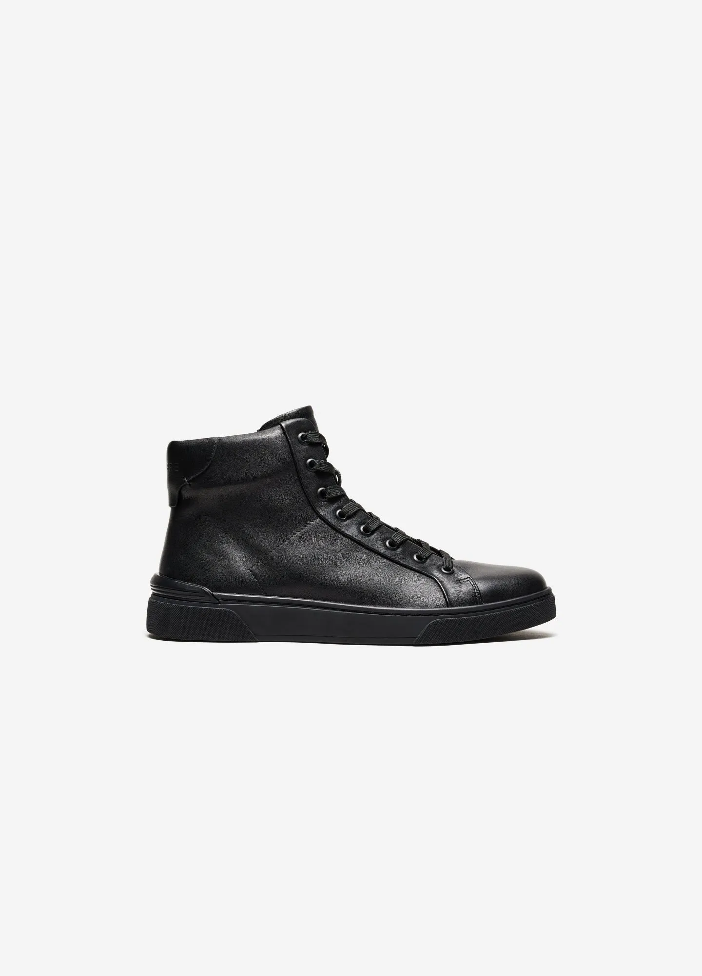 Owen Leather High-Top Black