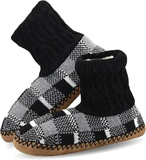 Panda Bros Slipper Socks Soft Cozy Thick House Indoor Boot Sock Shoes with Anti-Skid Bottom Soles for Men's