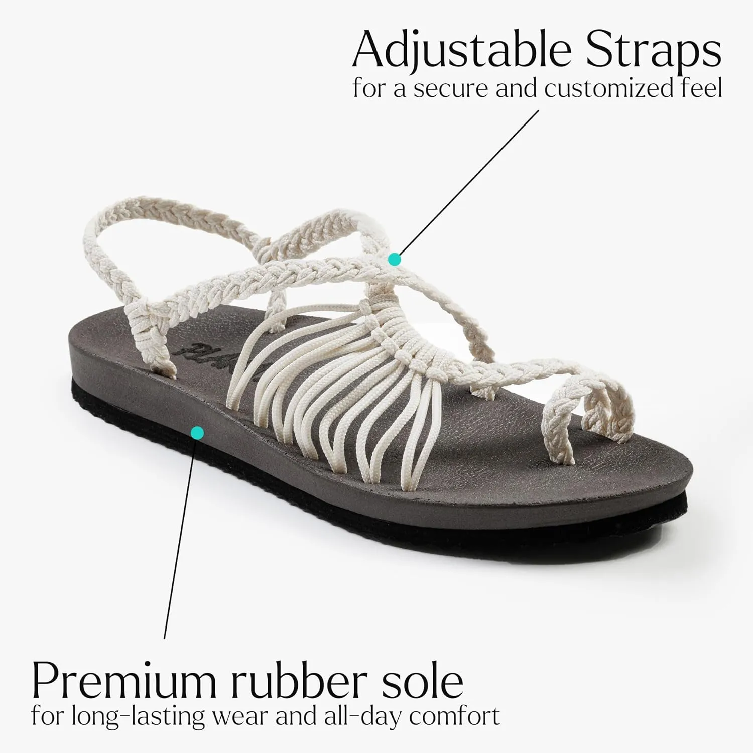 Plaka Atlantis Summer Walking Sandals for Women – Comfortable Strappy Sandals with Arch Support for Beach Walks and Casual Outings