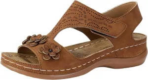 Plantar Fasciitis Sandals Women Memory Foam Womens Orthopedic Walking Shoes Black Flat Sandals for Women Arch Support Slides for Women Extra Wide Womens Sandals Planter Fasciitis Sandals for Women