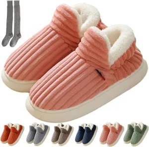Pluffi Cozy Stylish Slipper, Pluffi Slipper Booties, Winter Fuzzy Warm Thick-Soled Plush House Cloud Slides Men Women