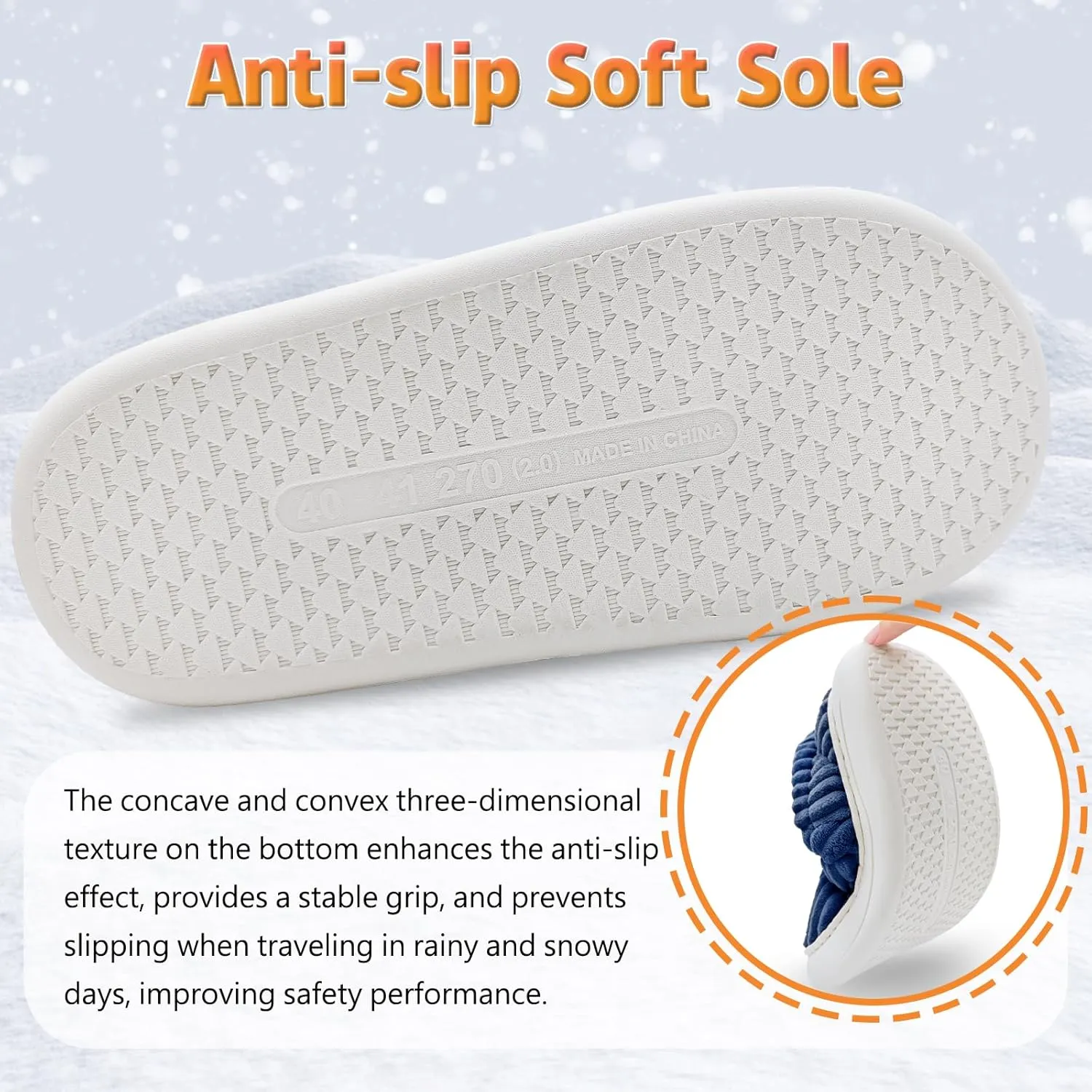 Pluffi Slipper Booties Women Men Cloud Slippers Fluffy Slippers for Women Warm Thick Sole Anti-Skid House Shoes