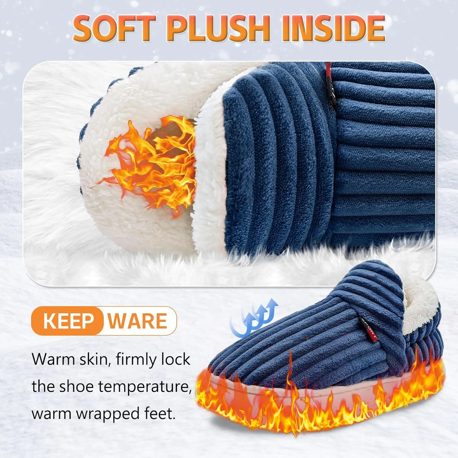 Pluffi Slipper Booties Women Men Cloud Slippers Fluffy Slippers for Women Warm Thick Sole Anti-Skid House Shoes