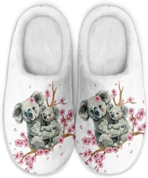 Plush Slipper for Women Warm Soft Flannel Fuzzy House Cotton Slipper Winter Non-Slip for Outdoor Slipper Ladies US 3-13