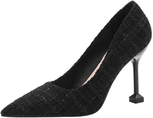 Pointed Fine Heel Mesh Bare Plate High Heels Female Commuter Female 7cm/2.76in High Heels