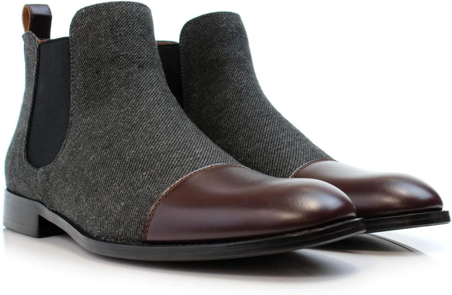 Polar Fox Barrett MPX806058 Memory Foam Classic Vegan Leather Chelsea Business Casual Chukka Boots