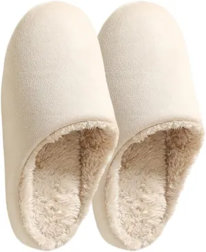 Premium Comfort Silent Quiet Sole Lightweight Non Slip Men's Fuzzy House Slippers Inddor Soft Warm Furry Shoes