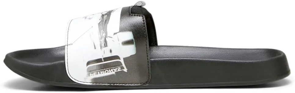 PUMA Mens Mapf1 Leadcat 2.0 Graphic Slide Casual Sandals Casual - Black