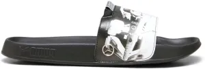 PUMA Mens Mapf1 Leadcat 2.0 Graphic Slide Casual Sandals Casual - Black