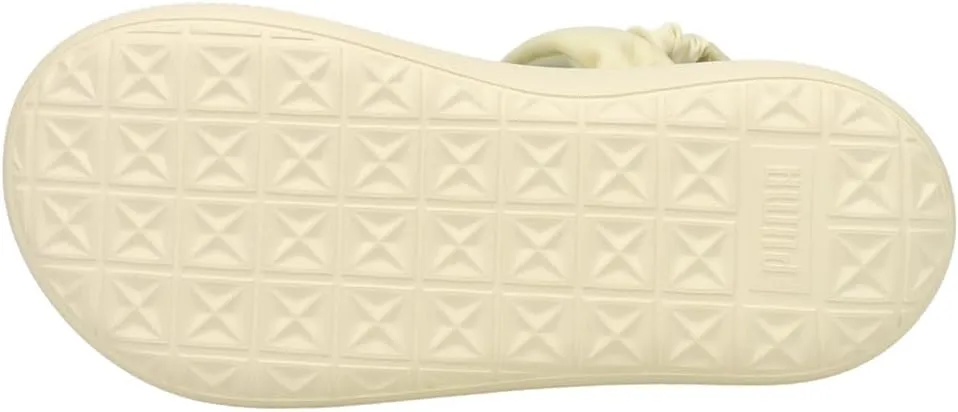 PUMA Womens Suede Mayu Summer Platform Casual Sandals Casual Mid Heel 2-3" - Off White