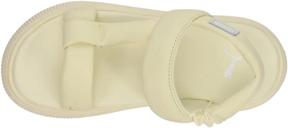 PUMA Womens Suede Mayu Summer Platform Casual Sandals Casual Mid Heel 2-3" - Off White