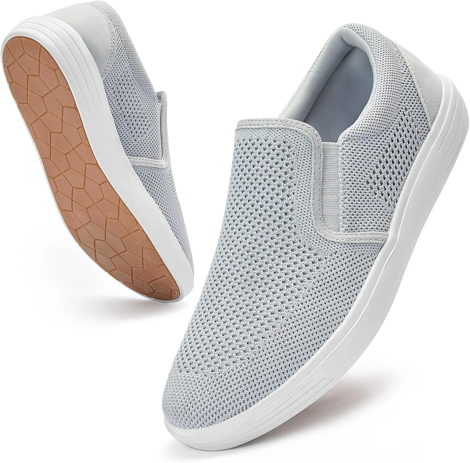 Puxowe Men's Casual Slip On Walking Shoes Mesh Comfortable Loafer