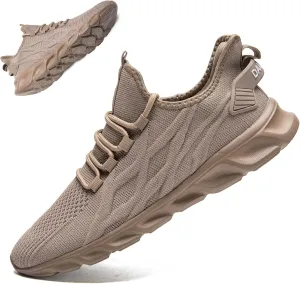 QIJGS Running Shoes for Men Gym Tennis Athletic Mesh Sneakers Lightweight Sports Fashion Workout Casual Shoes