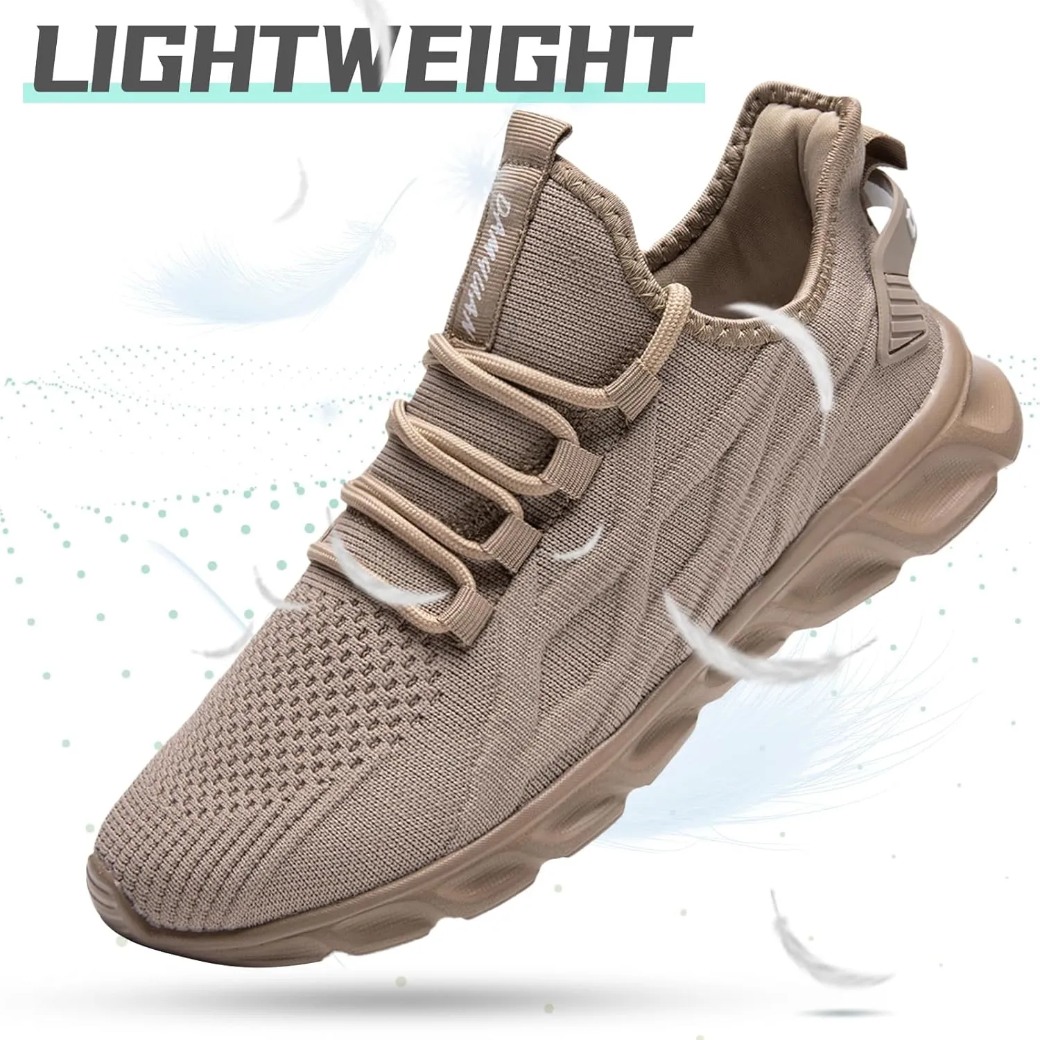QIJGS Running Shoes for Men Gym Tennis Athletic Mesh Sneakers Lightweight Sports Fashion Workout Casual Shoes