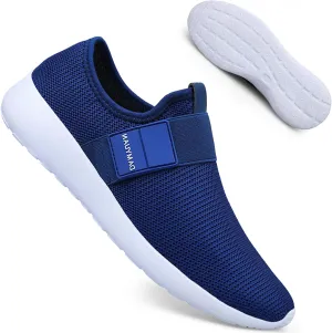 QIJGS Slip on Shoes for Men Running Tennis Athletic Gym for Men Mesh Lightweight Sports Fashion Workout Casual Sneakers