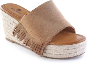 "Wyatt Casual Wedge Sandals 9.5 M Brown