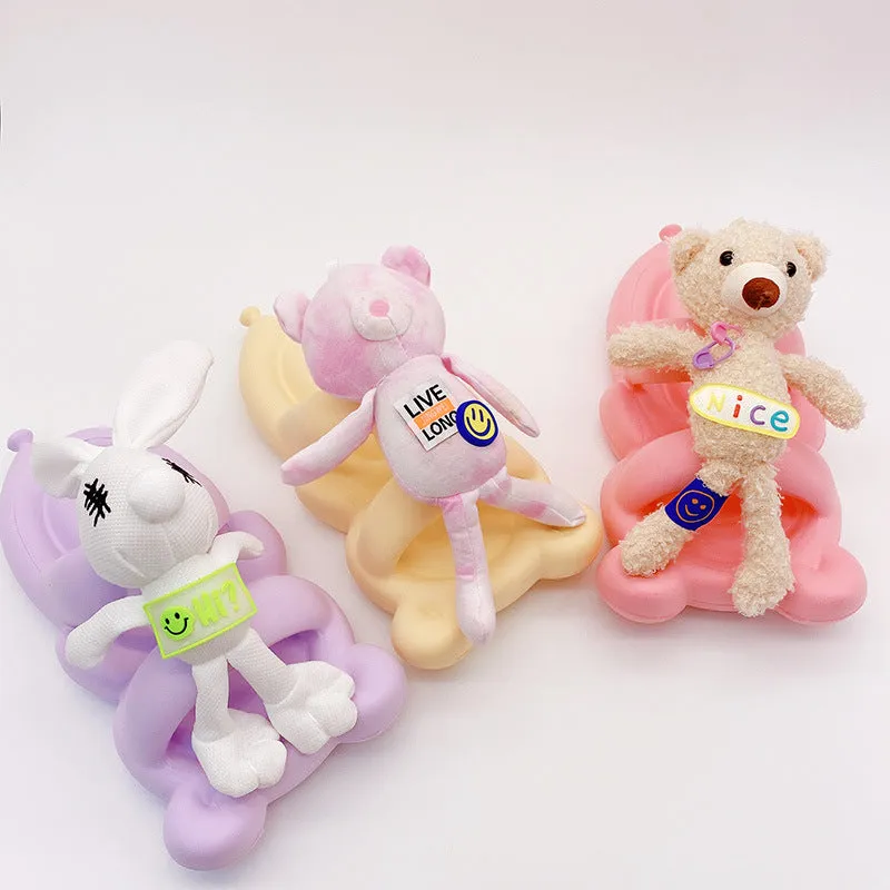 Rabbit Doll Super Soft Bear Slippers