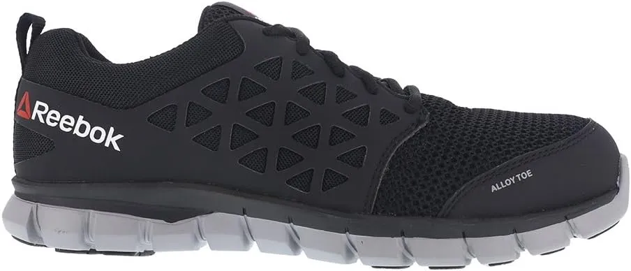 Reebok Work Men's Sublite Cushion Alloy Toe Comfort Athletic Black - 8.5 Wide
