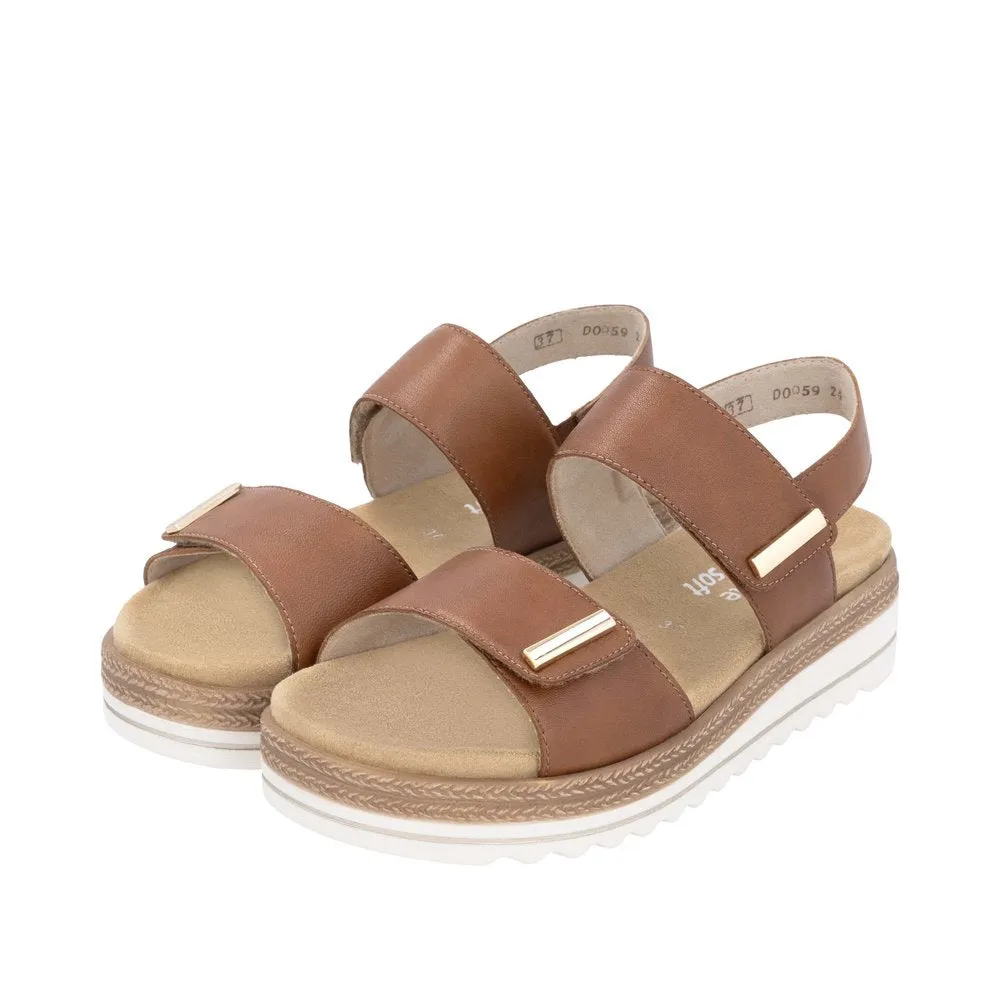 REMONTE JOCELYN 59 WEDGE BROWN