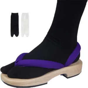 Rengoku Cosplay Geta Kochou Clogs Iguro Obanai Wooden Slippers Anime Unisex with Toe Socks