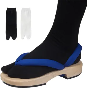 Rengoku Cosplay Geta Kochou Clogs Iguro Obanai Wooden Slippers Anime Unisex with Toe Socks