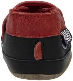 Robeez Baby Boys and Girls NBA Basketball Team Soft Soles Slip-Resistant Crib Shoes Slippers for Infant and Toddler, 0-24 Months