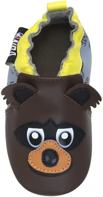 Robeez Baby Boys and Girls NBA Basketball Team Soft Soles Slip-Resistant Crib Shoes Slippers for Infant and Toddler, 0-24 Months