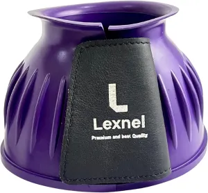 Rubber Horse Bell Boots – Durable Overreach Protection & Secure Hook-and-Loop Closure (XL-Purple)