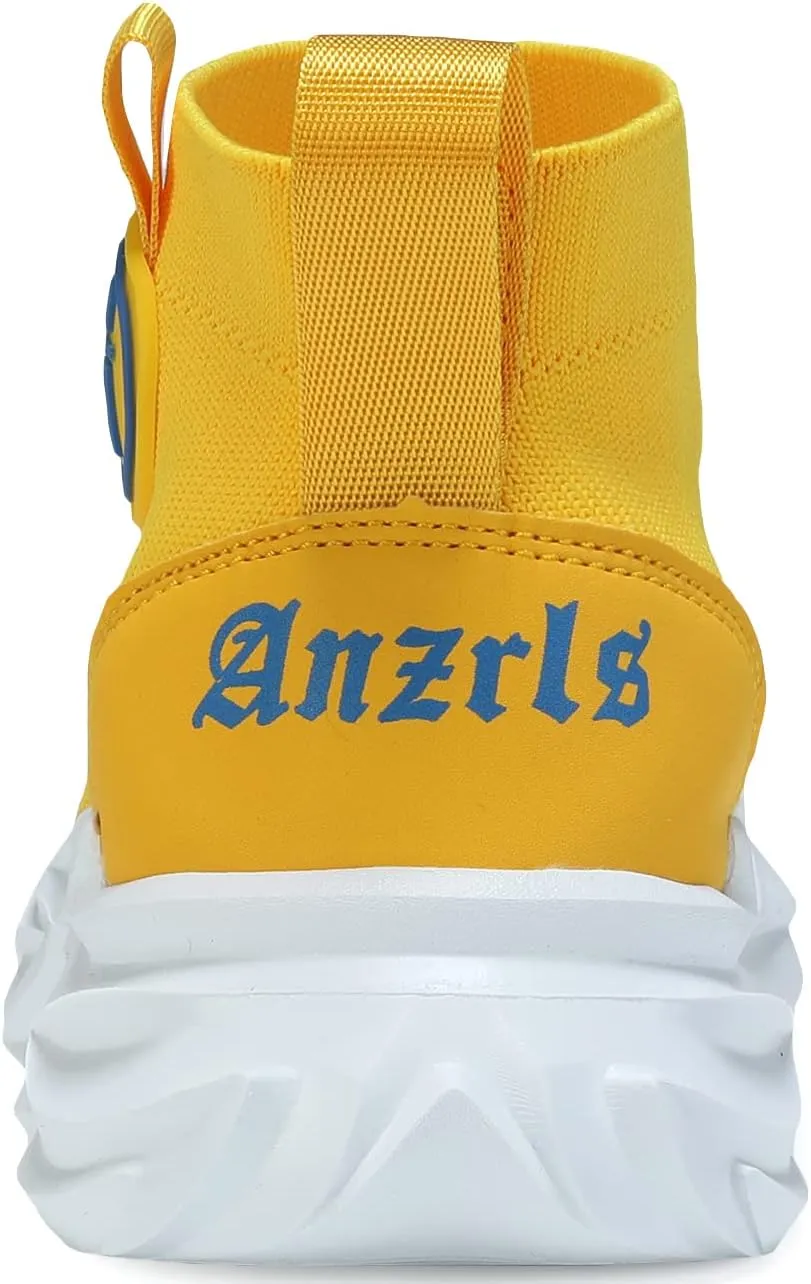 Santiro Boys Sneakers Girls Slip on Shoes Fashion High Top Athletic Shoe