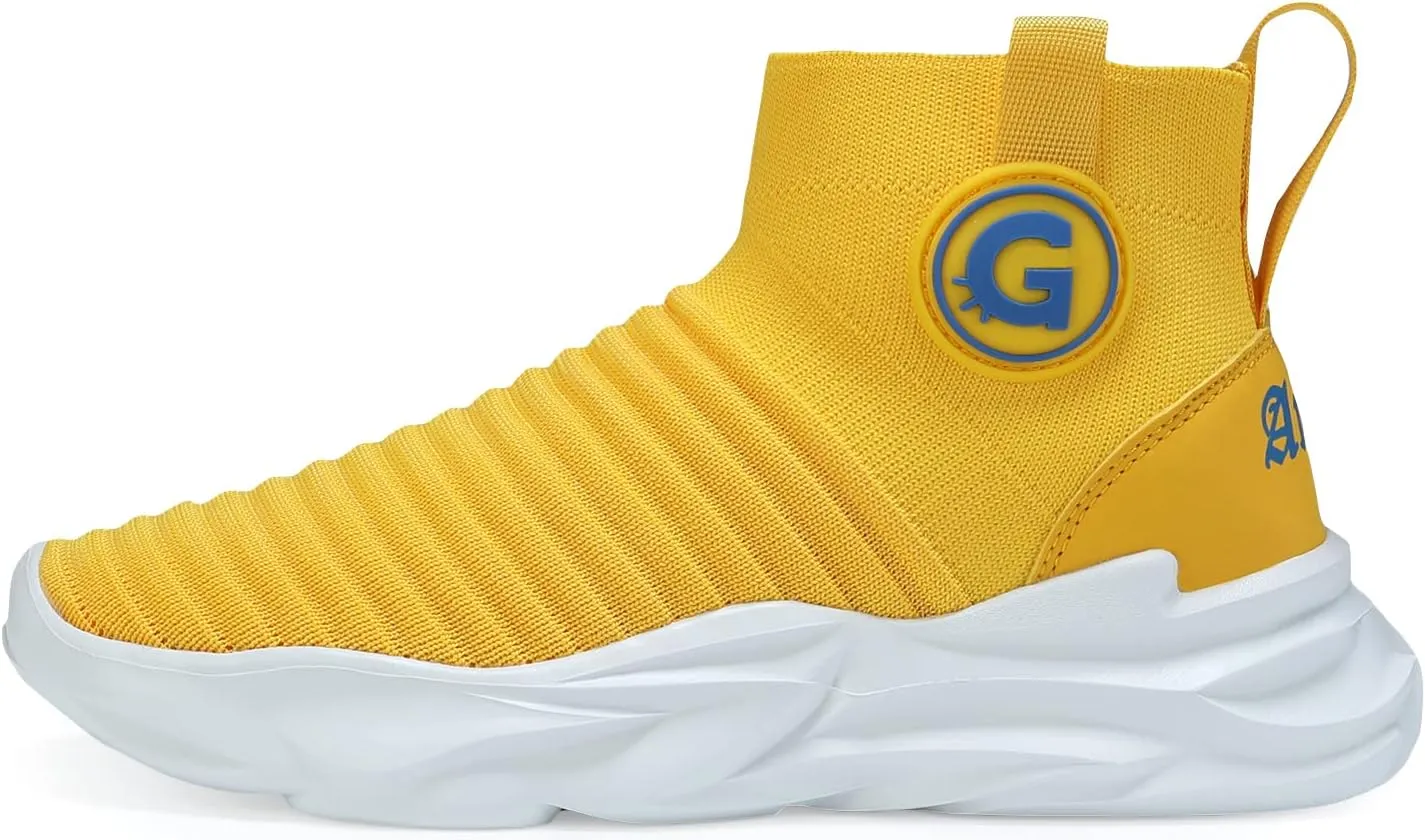 Santiro Boys Sneakers Girls Slip on Shoes Fashion High Top Athletic Shoe