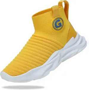 Santiro Boys Sneakers Girls Slip on Shoes Fashion High Top Athletic Shoe