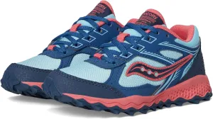 Saucony Cohesion TR14 LTT Trail Running Shoe (Little Big Kid) Sneaker, Aqua/Coral, 6.5 Wide US Unisex