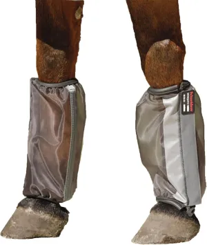 Schneiders Mosquito Mesh II Non-Fitted Horse Fly Boots | Set of 4 | Enhanced Leg Protection & Airflow | Reflective Safety Design | Color Gray
