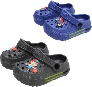 Shadowfax 2 Pairs Children's Boys Girls Garden Clogs Slipper Beach Sandals Slip On Lightweight Outdoor