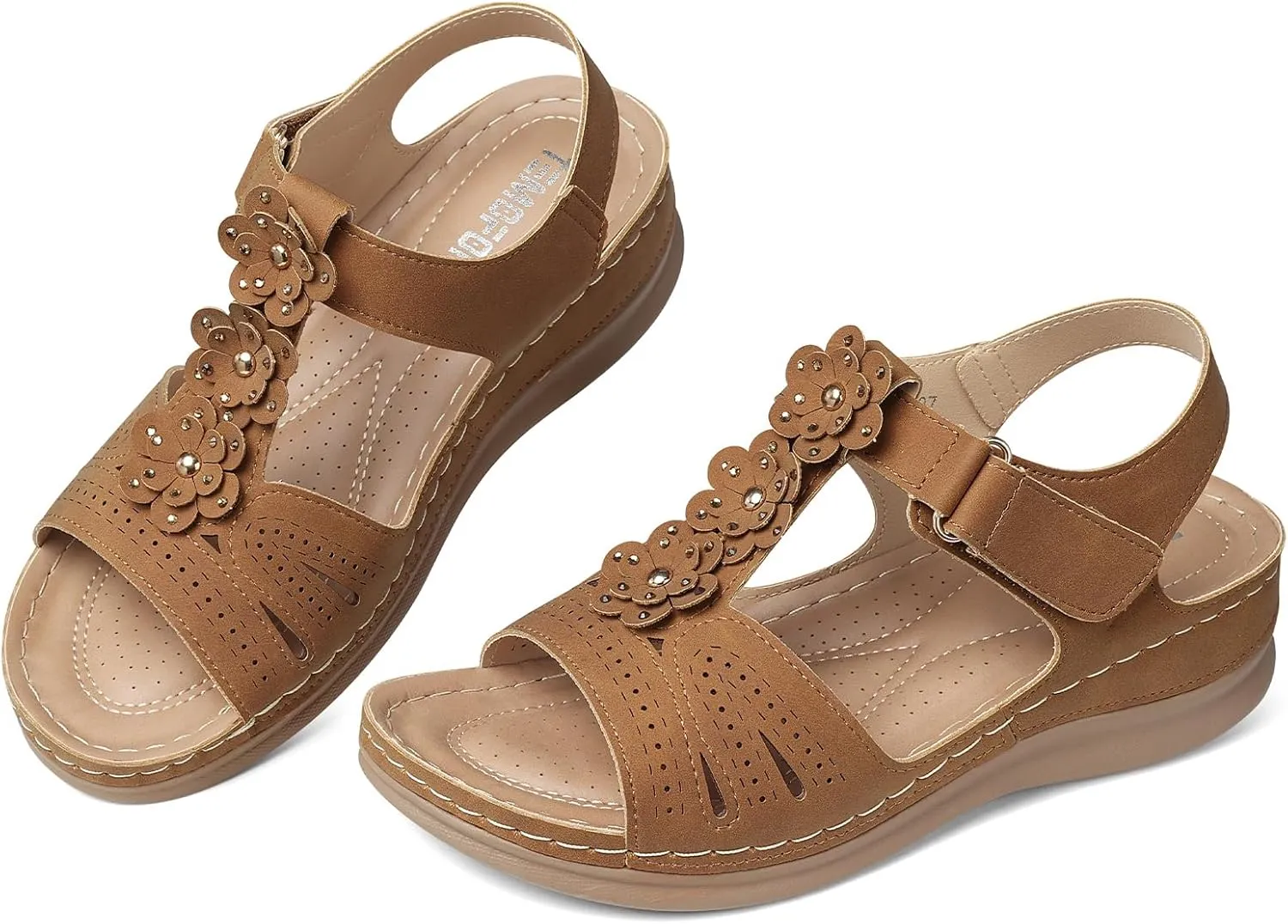 SHIBEVER Wedge Sandals for Women Dressy: Comfortable Summer Platform Casual Dress Women Sandal